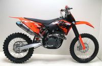 LeoVince X3 MX MOTOCROSS/SM USA FULL-TITANIUM FULL-SYSTEM (CARBON END CAP): 2007-2007 KTM 450 SX