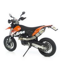 LeoVince SBK Oval SBK OVAL EVOII ALUMINUM WITH CONICAL END CAP: 2008-2009 KTM 690 ENDURO